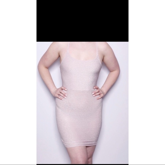 Sexy Glitter Spagetti Straps Lace Up Bodycon Dress - Picture 7 of 8